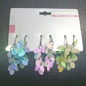 New Fun Multicolored Dangle Earrings Set